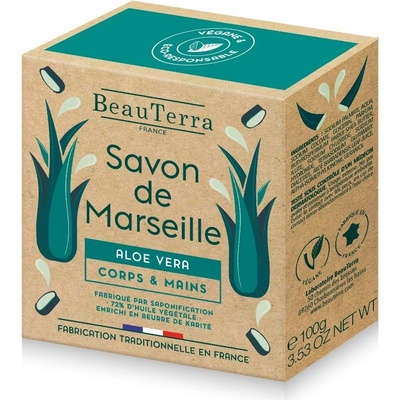 Beauterra Marseille Solid Soap Aloe Vera tuhé mydlo 100 g