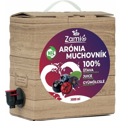 Zamio 100% ovocná šťava Arónia Muchovník 3 l