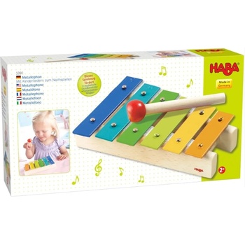 HABA Музикален комплект Haba - Металофон и книжка с 11 песни (1005990001)