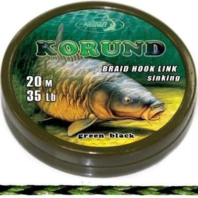 Katran Měkká šňůra Braided hook links KORUND 20m 15lb