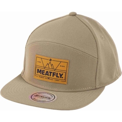 Meatfly Yuto 6 Panel Snapback olivová