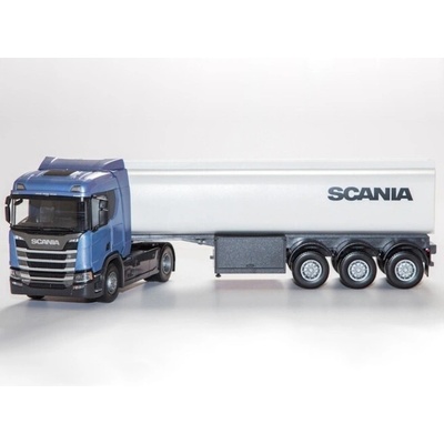 EMEK SCANIA R500 modrá + cisternový náves