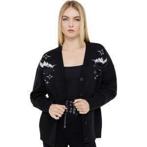 KILLSTAR Дамски пуловер KILLSTAR x ADVENTURE TIME - Monochromi Corn - Black - KSRA013218