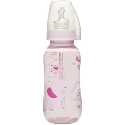 Nip Trendy kojenecká láhev růžová 250 ml