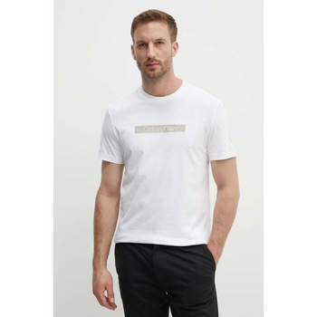 Calvin Klein Памучна тениска Calvin Klein в бяло с принт K10K113110 (K10K113110)