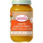 Babybio БИО Зеленчуково пюре с Пиле, ориз и тиква 6м+ 200г