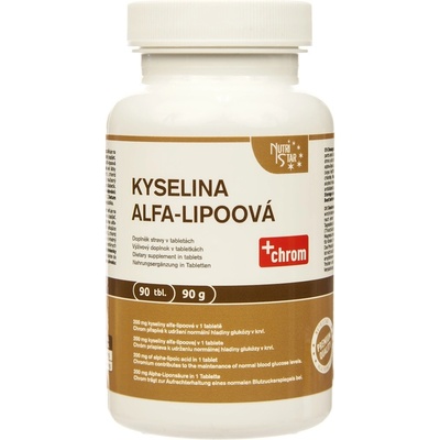 Nutri Star Kyselina Alfa Lipoová ALA 200 mg 90 tablet