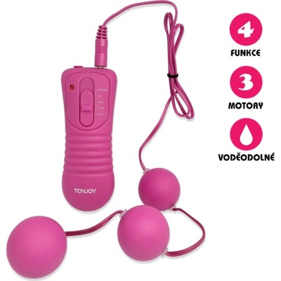 VšeNaSex.cz Triple Power Balls růžové