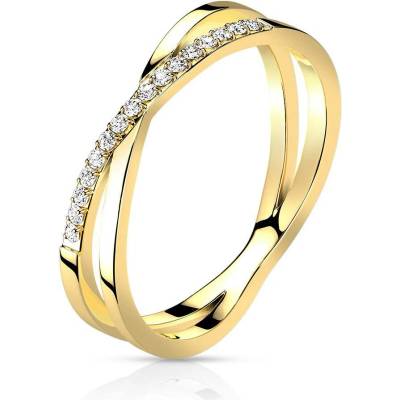 Mabell Dámský prsten z chirurgické oceli KATELYN CZ221R M7719G 10C45
