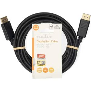 Nedis CCGL37010BK30 Кабел Displayport 4K60Hz, позлатени конектори, 3 м (CCGL37010BK30)