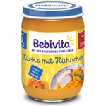 Bebevita Био пюре Bebivita - Тиква, пилешко месо и ябълка, 190 g (1732)