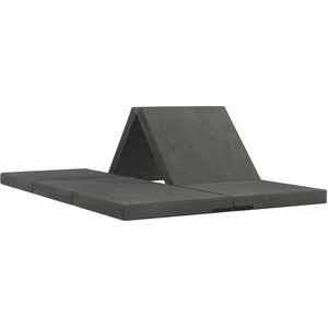 vidaXL Сгъваем диван легло 140 x 67 x 15 см Тъмносиво (900276)