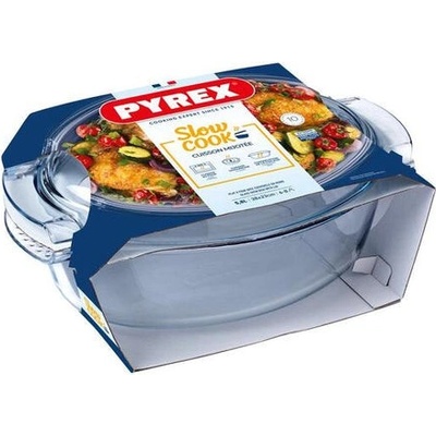 Skleněná zapékací mísa Pyrex s víkem 38x23cm/5,8l