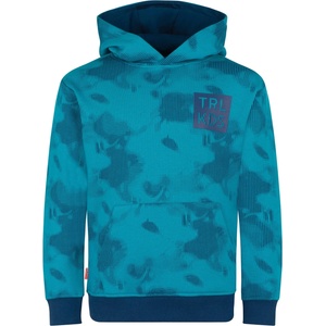 TROLLKIDS Детски суичър Trollkids Kid's Lifjell Sweater Hoodie - Dark Turquoise / Madeira Blue - размер 98 (EU) (704-6252-0111)