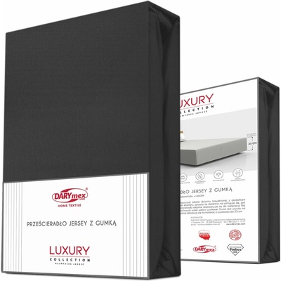 Darymex jersey prestieradlo čierne 160X200x30