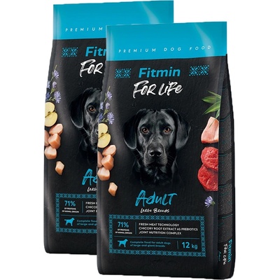 Fitmin For Life Dog Adult Large Breeds 2 x 12 kg