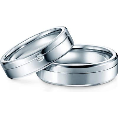 SAVICKI Брачни халки: титан, скосени, 5 мм