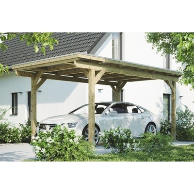 Konsta Přístřešek na auto 304 x 500 cm přírodní – Zboží Mobilmania