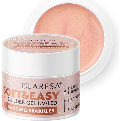 Claresa builder gel Soft Easy tanečné trblietky 12g