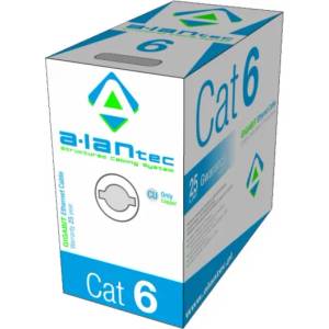 ALANTEC Мрежов кабел A-LAN KIU6PVC305 305 m Cat6 U/UTP сив (KIU6PVC305)