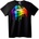 NOONEBRAND Тениска Дъгови Устни Pride - M, Black
