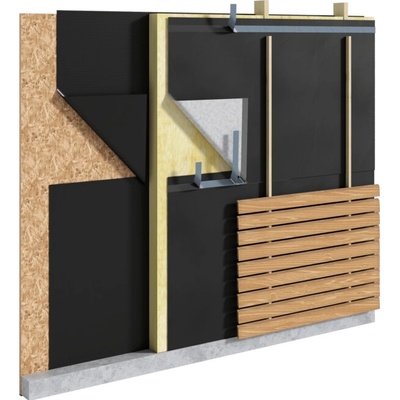 Dörken DELTA®-FASSADE 20, Fasádna fólia pre obklady s otvorenými škárami