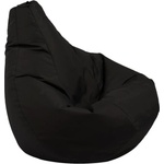 Pufrelax Пуф круша за деца 4-14 г. , 160л. , Nirvana Light - Panama Black, Водоустойчив, Перящ се калъф, Пълнеж от полистиролни перли (PUF-G-NL-PEX-BL)