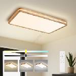 Brilagi - димируемо LED осветително тяло MOLINA SQUARE LED/128W/230V дъб 90x60 см + дистанционно управление (BG5371)