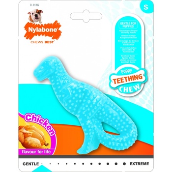 Nylabone Puppy Teething Dental Dino Chicken S
