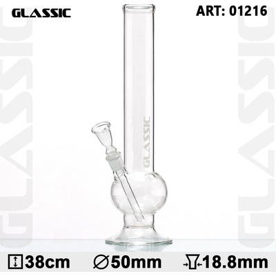 Glassic Bubble Skleněný bong průhledný 38 cm – Zbozi.Blesk.cz
