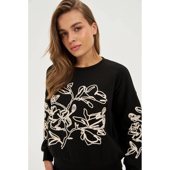 Moodo Блуза с апликация черна Moodo Moodo | Cheren | ЖЕНИ | XS