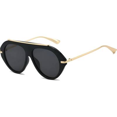 Techsuit Слънчеви очила Techsuit Premium Sunglasses (8092) - дамски, авиаторски, плосък връх - Черен