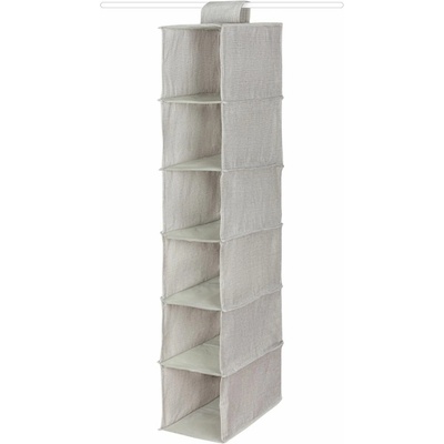 Compactor Závesný organizér na oblečenie OXFORD, 30 x 18 x 94 cm, 6 priehradok