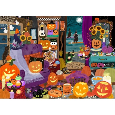 Pieces & Peace Halloweenská hodina čarodějnictví 1500 dílků