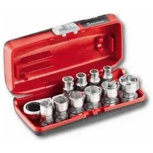 USAG Гедоре комплект вложки с тресчотка Usag 610 1/4 EFK 1/4" 5.5-14 мм 11 бр (U06100001)