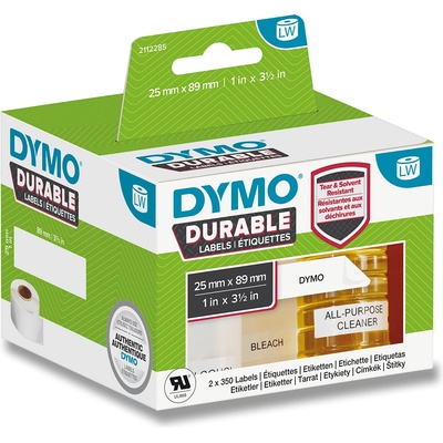 Dymo LW Durable 1933081 - originální polypropylenové štítky - na regály, 89 × 25 mm, 2 x 350 ks