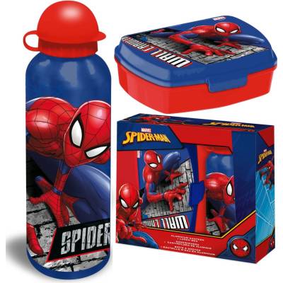 Kids Licensing Set box na desiatu + fľaša Spiderman