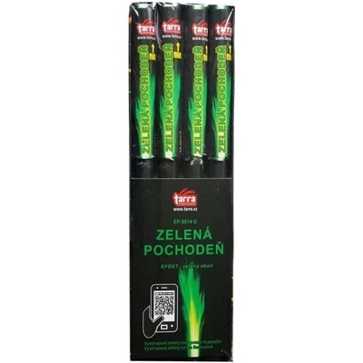 Pochodeň zelená Bengálský oheň 4 ks