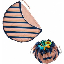 Play&Go Noomad outdoor Hracia deka a Vak na hračky Mokka Stripes