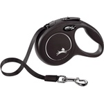 flexi Original New Classic XS 3m каишка за кучета до 12 кг, черна - лента