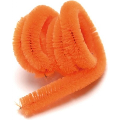 Plyšový drátek 50cm/10ks oranžový