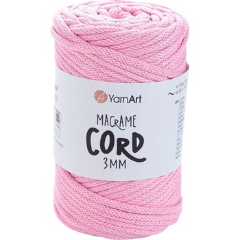 YARNART Macrame Cord 3 mm 85 m 762 Light Pink юта (Macrame Cord 3 mm 762)