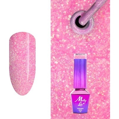 Molly Lac Gél lak Bling it on! Frozen Rose 502 5 ml