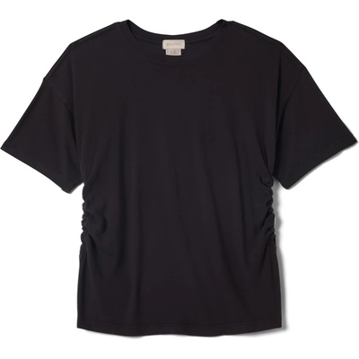 Brixton Дамска тениска Brixton Women's Carefree Organic Garment Dyed Cinch Tee T-shirt - Black - размер XL (916-5601-0115)