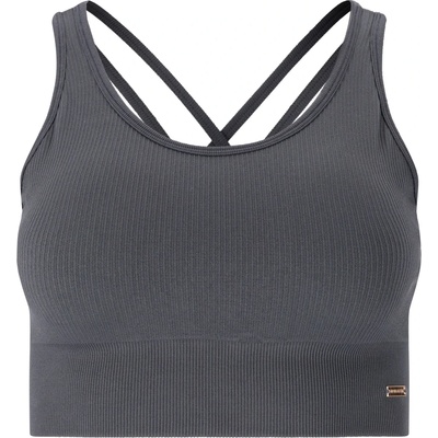 ATHLECIA Дамски спортен сутиен Athlecia Women's Aideny Seamless Rib Bra Sports bra - Ombre Blue - размер L/XL (114-3009-0313)