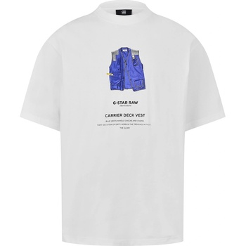 Image 1 of G Star Тениска G Star GStar Archive Short Sleeve T-Shirt - Wht Carrier