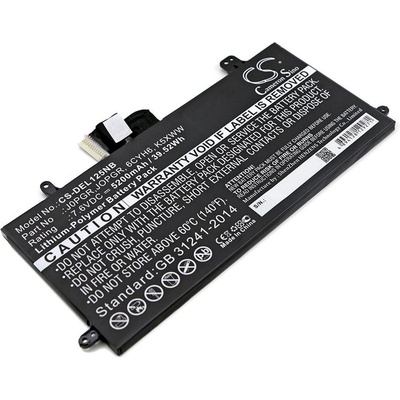 Cameron Sino Батерия за Dell Latitude 5290, Latitude 12 5285, 5200 mAh (CS-DEL125NB)