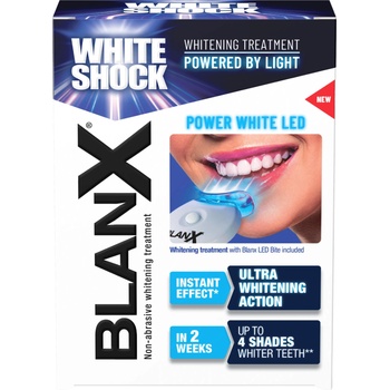 Blanx Комплект за избелване на зъби - LED устройство и Паста за зъби White Shock, 50 ml