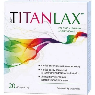 Titanlax prášok na prípravu perorálneho roztoku, vrecká 20 x 9,15 g