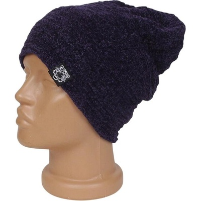 Мъжка зимна шапка в тъмнолилаво